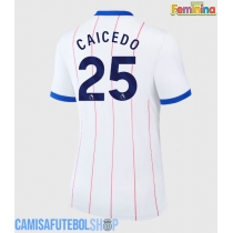 Camisa de time de futebol Chelsea Moises Caicedo #25 Replicas 3º Equipamento Feminina 2026-27 Manga Curta